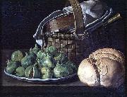 Luis Egidio Melendez Still Life With Figs USA oil painting artist
